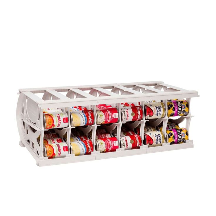 a white spice rack with six compartments filled with spices