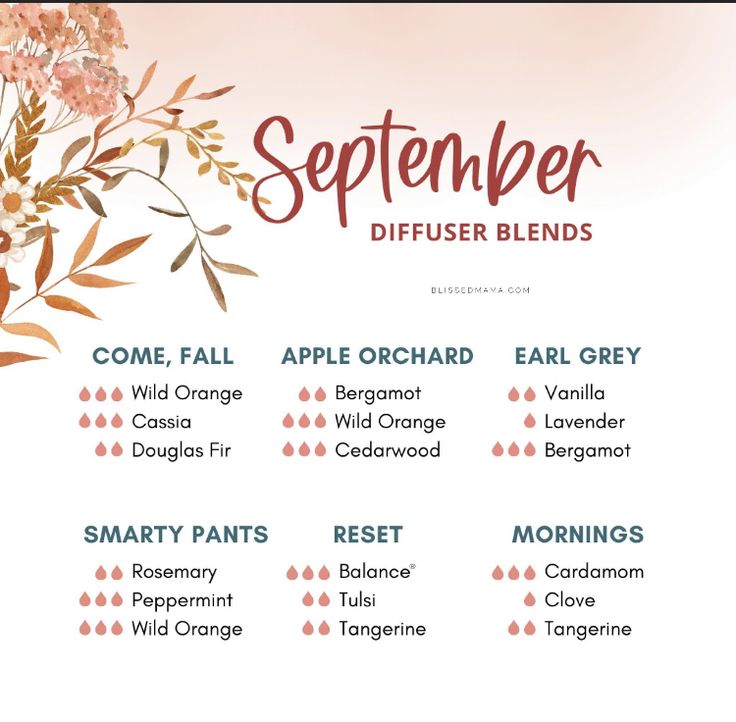 September Diffuser Blends Young Living, Early Fall Diffuser Blends, Room Spray With Essential Oils, Fall Difusser Blend, Fall Evening Diffuser Blend, Fall Room Spray, Anthro Autumn Diffuser Blend, Diy Diffuser, Perfume Blends