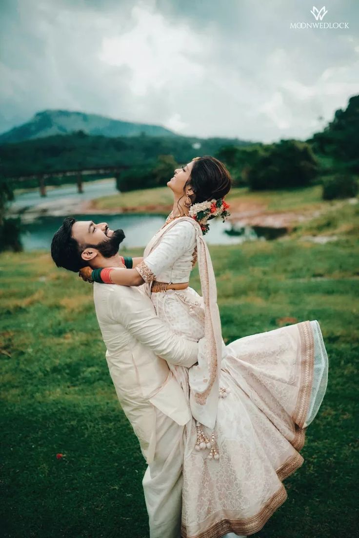 a man carrying a woman on his back