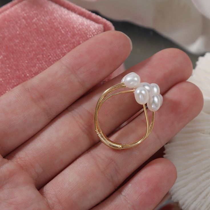 Are you looking for a beautiful, natural freshwater pearl ring to make your special someone feel extra loved? This lovely handmade natural pearl pearl ring is the perfect gift. This ring is gold-plated and adjustable, it come with a free gift bag! 👌 M A T E R I A L • 18K Gold plated over brass• Natural Freshwater Pearls• This product is hypoallergenic (nickel free) and tarnish resistant 📏 S I Z E• Pearl Diamter : 1.3 cm （0.51 inch）• Ring is made open-ended and adjustable to all sizes!• Weight: Gold Pearl Rings As A Gift, Pearl Drop Open Ring Jewelry For Gifts, Pearl Ring Gift, Pearl White Open Ring Jewelry As A Gift, Gold Pearl Drop Rings As A Gift, Gold Pearl Drop Rings For Gifts, Gold Rings With Pearl Drop For Gift, Pearl Drop Open Ring Jewelry Gift, Minimalist Pearl Drop Ring For Gift