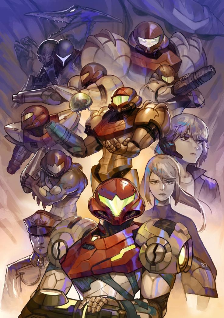 an image of some kind of artwork that looks like it has many different armors