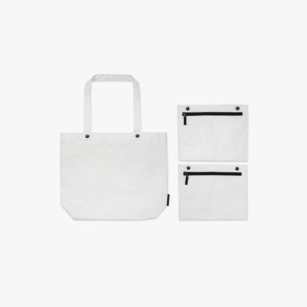 The Del Mar Packable Tote Small - Tyvek - White – Lo & Sons