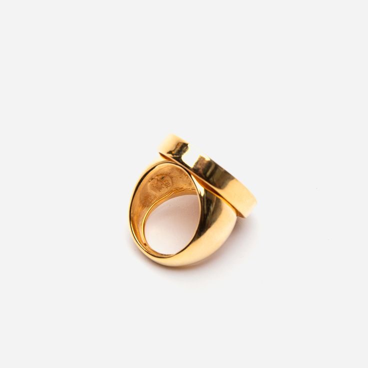 Enamel Palette Ring is the statement accessory you can wear every day. Enamel top with adjustable gold band; fits sizes 5-7. Lead free. Nickel free. Made in the USA. Frances Valentine, Enamel Ring, Black Rings, Gold Bands, New Black, Gift Bag, Gemstone Rings, Blue Color, Navy