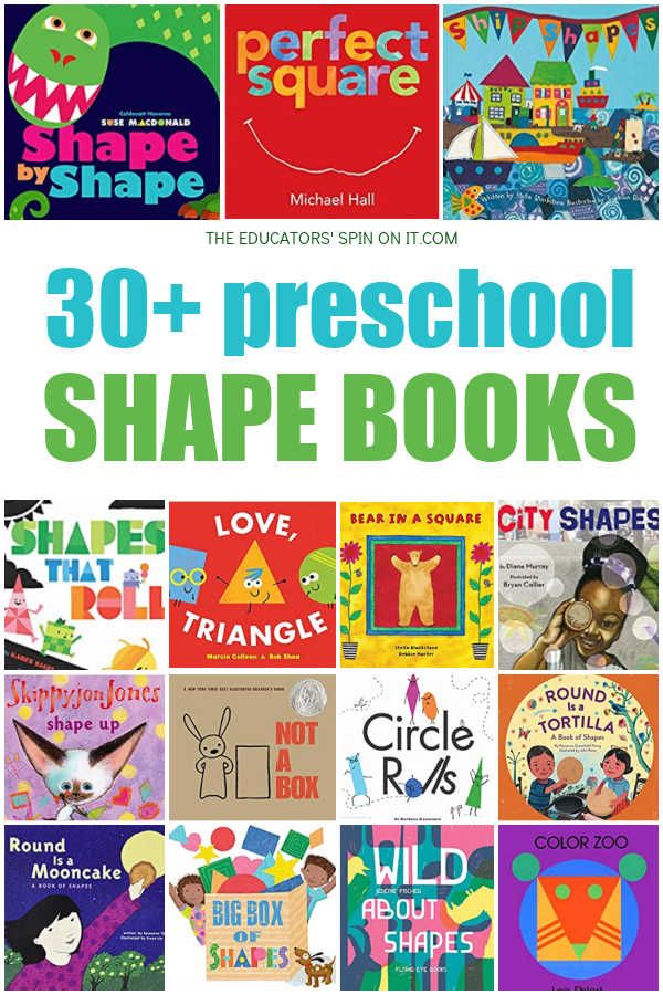 children's books with the title 30 + preschool shape books