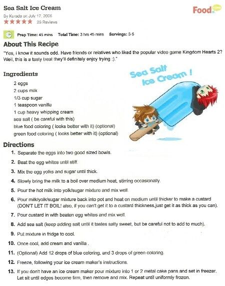 an ice cream recipe is shown in this image