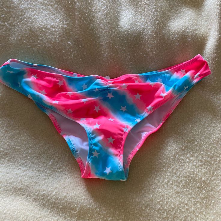 Victoria’s Secret Bikini Bottoms, Sz L, Nwt Pink Summer Bottoms For Pool, Pink Beachy Bottoms For Beach Party, Fun Blue Bottoms For Poolside, Summer Pink Bottoms For Pool, Fun Blue Poolside Bottoms, Fun Pink Swimwear For Beach, Pink Beachwear Bottoms For Pool, Pink Beach-style Bottoms For Sunbathing, Trendy Pink Pool Bottoms