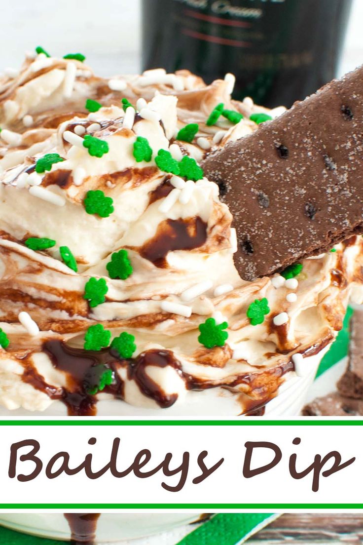 chocolate graham cracker dipped in a white bowl of dip drizzled with chocolate Chocolate Appetizers, Baileys Dessert, Snacks For Adults, Cheesecake Dip Recipe, Dessert Dip Recipes, Appetizers Easy Dips, Dip Recipes Appetizers, Baileys Recipes, St Patties