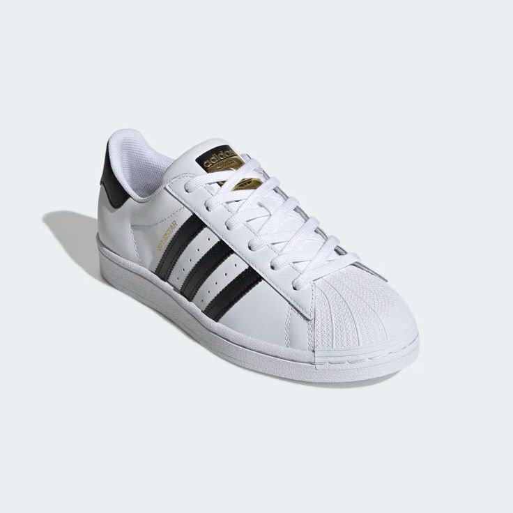 Women's Superstar Cloud White and Core Black Shoes | Women's & Originals | adidas US Black Superstar, Men's Adidas (men), Superstar Shoes, Adidas Shoes Superstar, Superstars Shoes, Nike Id, Adidas Originals Superstar, White Core, Casual Trainers