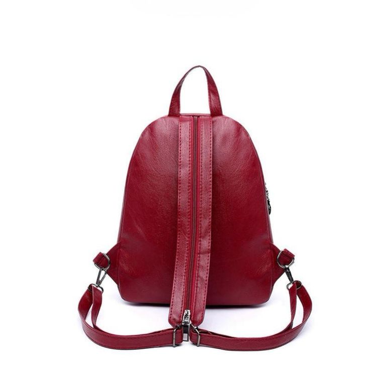 Item Type: Backpacks Main Material: PU Gender: Women Pattern Type: Solid Backpacks Type: Softback Closure Type: Hasp Lining Material: Polyester Capacity: Below 20 Liters Rain Cover: No Carrying System: Accurate Shoulder Strap Exterior: Silt Pocket Style: Fashion Handle/Strap Type: Soft Handle Interior: Interior Slot Pocket Technics: Embossing Casual Anti-theft Bag For Daily Use, Casual Leather Backpack With Anti-theft Features For Daily Use, Trendy Anti-theft Bags For Back To School, Casual Anti-theft Bags For On-the-go, Trendy Anti-theft Standard Backpack, Casual Leather Anti-theft Backpack For Daily Use, Casual Shoulder Bag With Anti-theft Pocket For School, Casual Anti-theft Bag For Everyday Use, Trendy Anti-theft Bag For On-the-go