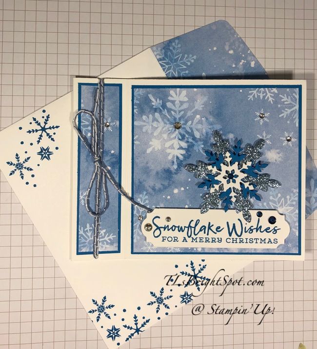 two cards with snowflake wishes on them