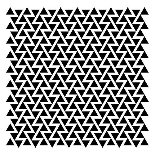 a black and white pattern with triangles in the shape of triangles on a white background