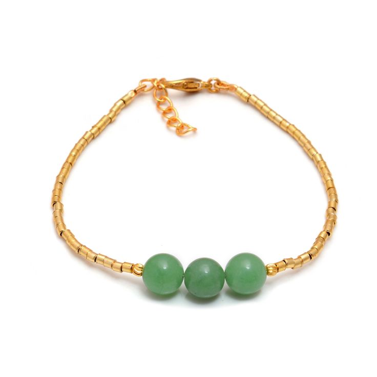 14k Gold Green Jade Bracelet / Natural Jade Bracelet / Adjustable Gemstone Yoga Meditation Bracelet / Energy Bracelet / Womens Bracelet Gemstone - Green Jade Beads Size - 6mm , 8mm Beads Shape - Round Hole Size - 1mm Bracelet Length - 7 - 7.5 Inches Bracelet Type - Spring clasp completes the look 14k gold filled Welcome to our shop Beadstoregifts base from India and we are dealing in every gemstone things like jewelry, loose, cabochon, cutstone, silver jewelry and many more which you want. Also we can make customized jewelry as well, you can just order what you want to make and we will do for you as you want We tried to show you everything in our store through listings. If you are interested to purchase in Bulk, just message us and we will provide you on reasonable price. Thank you... Green Jade Bracelet, Womens Bracelet, Meditation Bracelet, Energy Bracelets, Jade Bracelet, Natural Jade, Jade Beads, Nature Bracelets, Green Jade