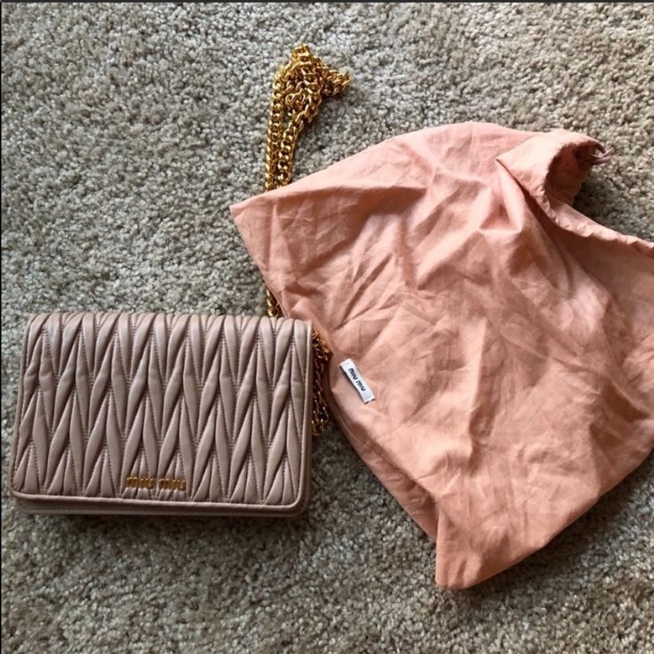 Miu Miu Wallet On Chain. The Chain Can Be Removed. Gently Used But Still In Very Good Condition. Some Stain On The Inside Of The Bag. Let Me Know If You Have Any Questions. Questions? Leave A Comment Below! Elegant Brown Miu Miu Shoulder Bag, Formal Beige Wallet On Chain With Chain Strap, Elegant Beige Wallet On Chain With Chain Strap, Designer Brown Wallet On Chain With Chain Strap, Beige Evening Wallet On Chain With Chain Strap, Beige Wallet On Chain With Chain Strap For Evening, Beige Wallet On Chain For Evening, Beige Leather Evening Wallet On Chain, Evening Leather Wallet On Chain In Beige