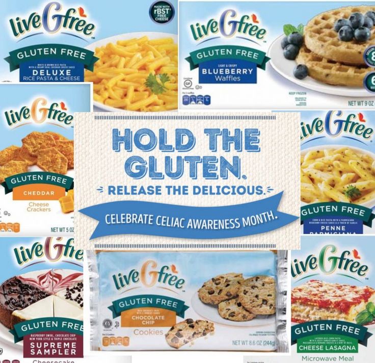 an advertisement for gluten's is shown in several different colors and flavors