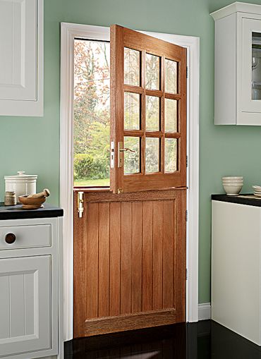 a screen shot of a door with the text 9 panel stable hardwood external door