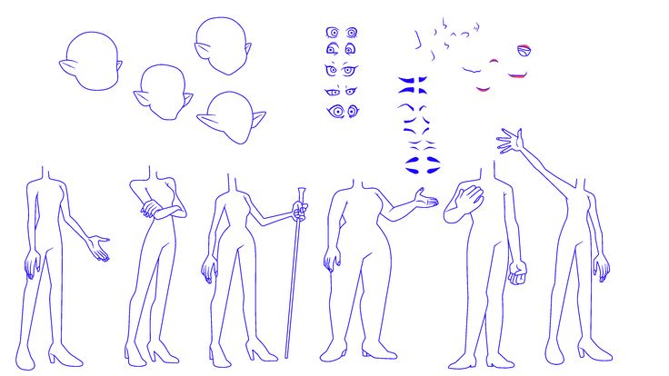 a line drawing of different human body shapes and sizes, with one person holding a phone