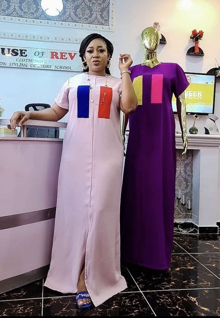 Material Bubu Gown Styles, Plain Material Gown Styles, Crepe Gown Styles, Material Gown, Bubu Gown, Bubu Gown Styles, Modest Dresses Fashion, African Dresses For Kids, African Fashion Skirts