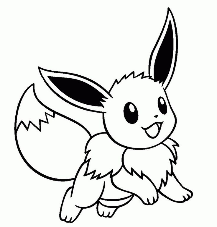 a cute little pikachu pokemon coloring page