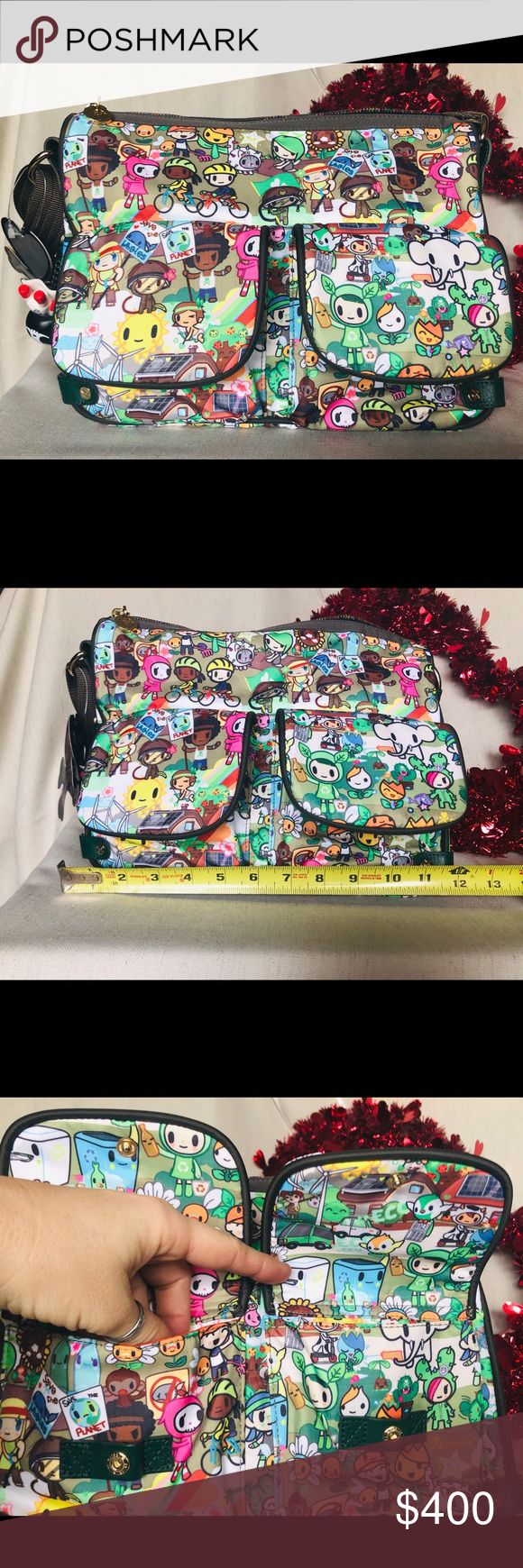 ⭐️LTD. EDITION ⭐️RARE⭐️TOKIDOKI⭐️HANDBAG ⭐️100% AUTHENTIC ⭐️TOKIDOKI ⭐️SAVE THE PLANET/SAVE THE WHALES ...TOTE...SHOULDER BAG... CROSSBODY BAG. ⭐️NEW WITH TAGS... and BAG “punk” CHARM KEYRING ...NEVER USED ⭐️2 snap closure pockets on the outside  ⭐️1 Open pocket on the back side of bag  ⭐️Zippered Bag with orange lining with 2 mesh inner pockets  ⭐️1 inner zippered pocket and 2 inner open pockets  Absolutely LOVE THIS BAG ! Super Cute and ⭐️RARE VINTAGE ⭐️ tokidoki Bags Shoulder Bags Harajuku Tote Satchel For Everyday Use, Harajuku Style Tote Satchel For Everyday Use, Everyday Harajuku Style Crossbody Satchel, Harajuku Style Bags With Zipper For Everyday Use, Harajuku Style Satchel With Adjustable Strap For Everyday, Harajuku Style Multicolor Shoulder Bag For School, Multicolor Satchel With Detachable Strap For School, Playful Multicolor Crossbody Bag, Fun Multicolor Crossbody Shoulder Bag