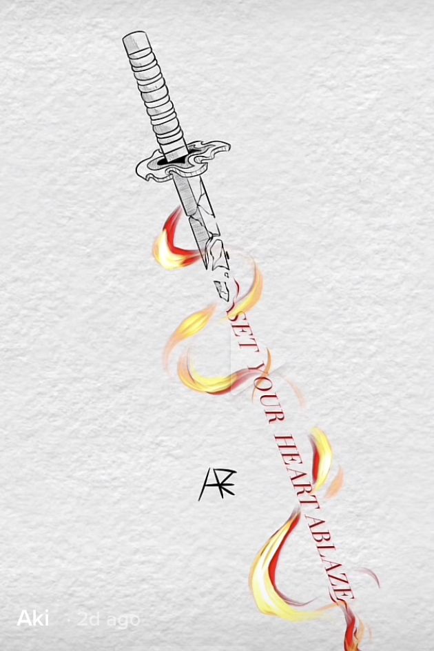 Demon Slayer Swords Tattoo Ideas, Demon Slayer Spine Tattoo, Hashira Swords Tattoo, Flame Hashira Tattoo, Rengoku Tattoo Set Your Heart Ablaze, Cute Anime Tattoos For Women, Set Your Heart Ablaze Tattoo Ideas, Rengoku Set Your Heart Ablaze Tattoo, Demon Slayer Inspired Tattoos