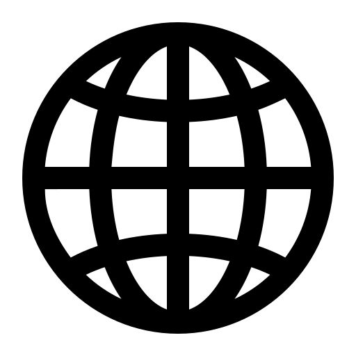 a black and white image of the earth in a circle with four intersecting lines on it