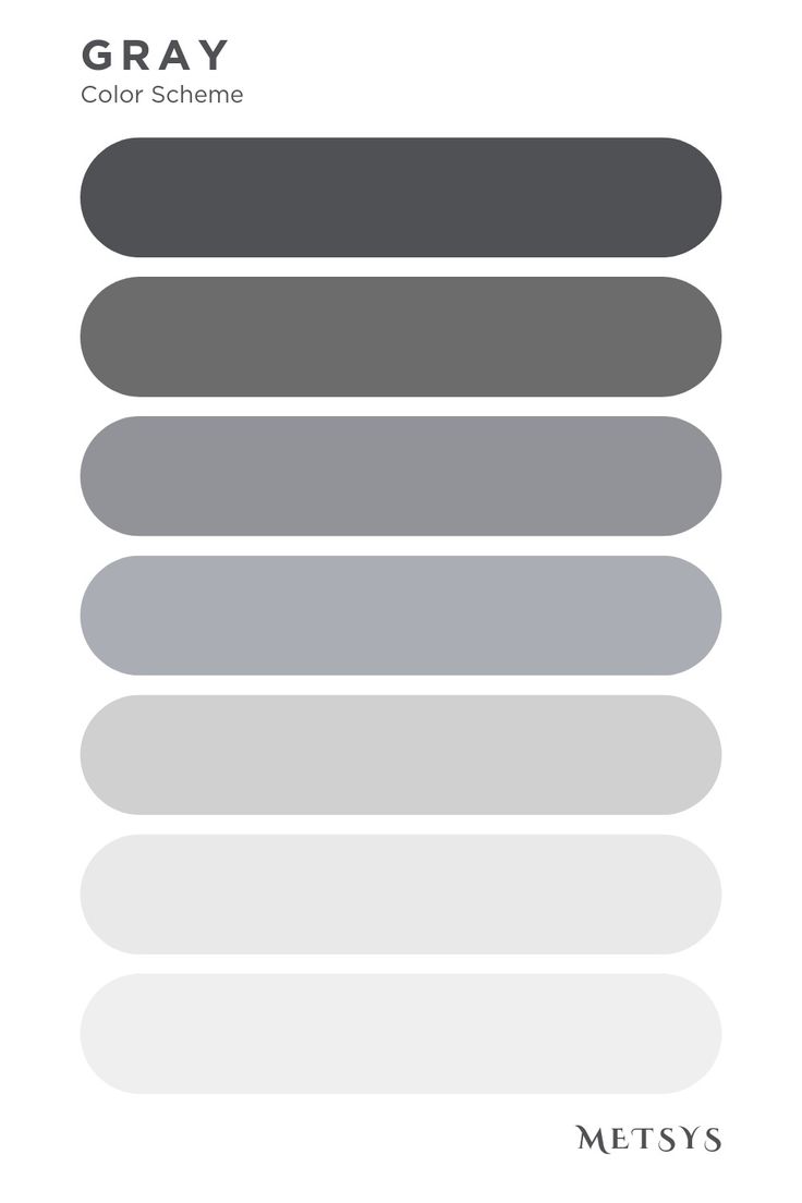 the gray color scheme for grey is shown in this graphic art work, which includes different shades