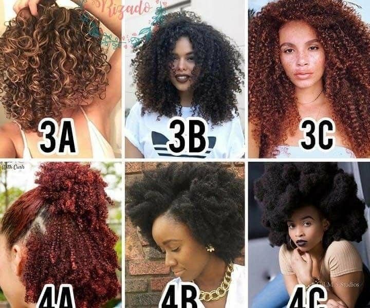 Image may contain: 4 people, text Hair Texture Chart, Hair Type Chart, Hair Chart, Crochet Box Braids, Growth Hair, Curly Hair Types, Hair Patterns, Cute Curly Hairstyles, Hair Porosity