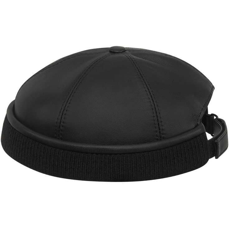 Simple, sturdy and warm docker style cap made with genuine leather. Its cut is above ears. Genuine leather and cotton lining offers a great wearing comfort and good breathability. It has an opening and a velcro strap in the back. The main advantage of this cap is it's material - high quality leather and cotton lining. Cap is very comfortable to wear and has a nice look. Velcro strap on the back of crown helps to adjust the cap properly. The crown of cap is finished with ribbing. This cap is avai Fiddler Cap, Safari Hat, Vintage Biker, Watch Cap, Trilby Hat, Cap Patterns, Winter Socks, Newsboy Cap, Western Hats