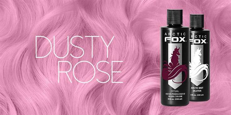 Artic Fox Mixed Colors, Dusty Rose Hair Color, Artic Fox Hair, Arctic Fox Dye, Dusty Rose Hair, Rose Hair Color, Fox Hair Dye, Arctic Fox Hair Dye, Hair Color Swatches