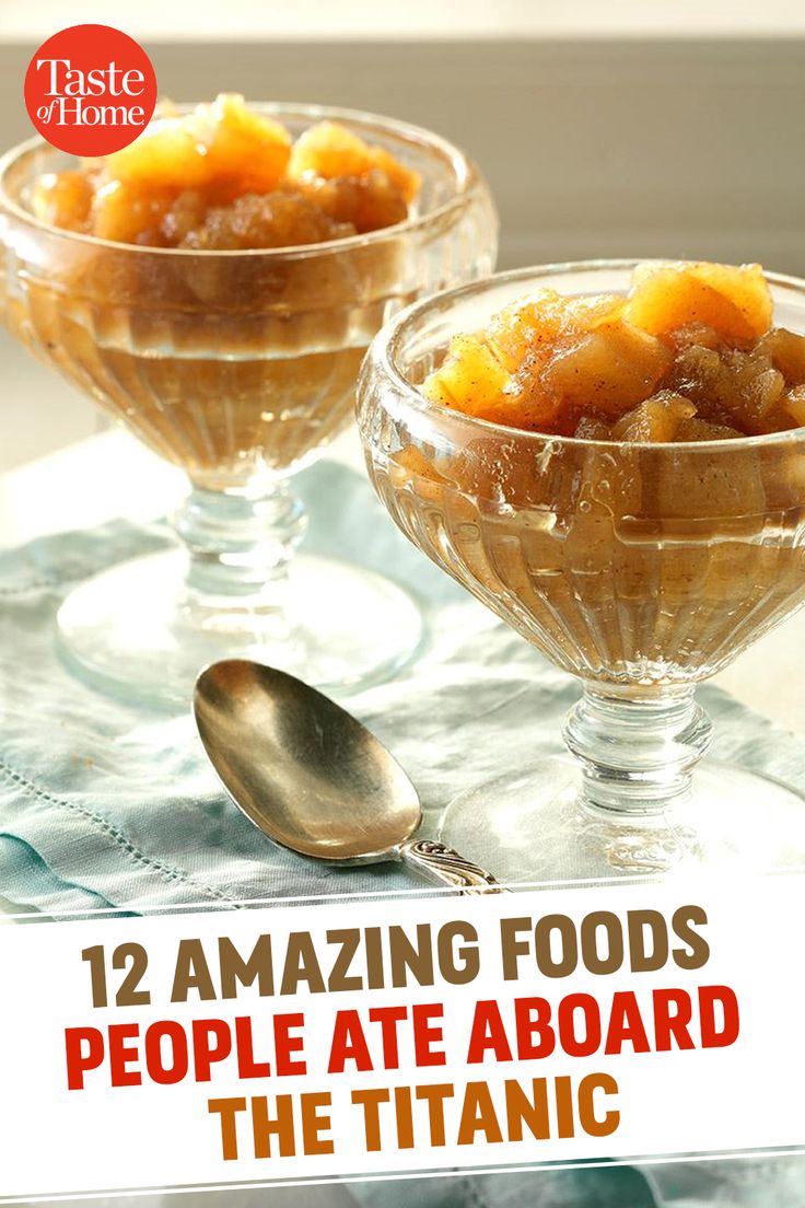 two small glass bowls filled with food on top of a table next to a spoon