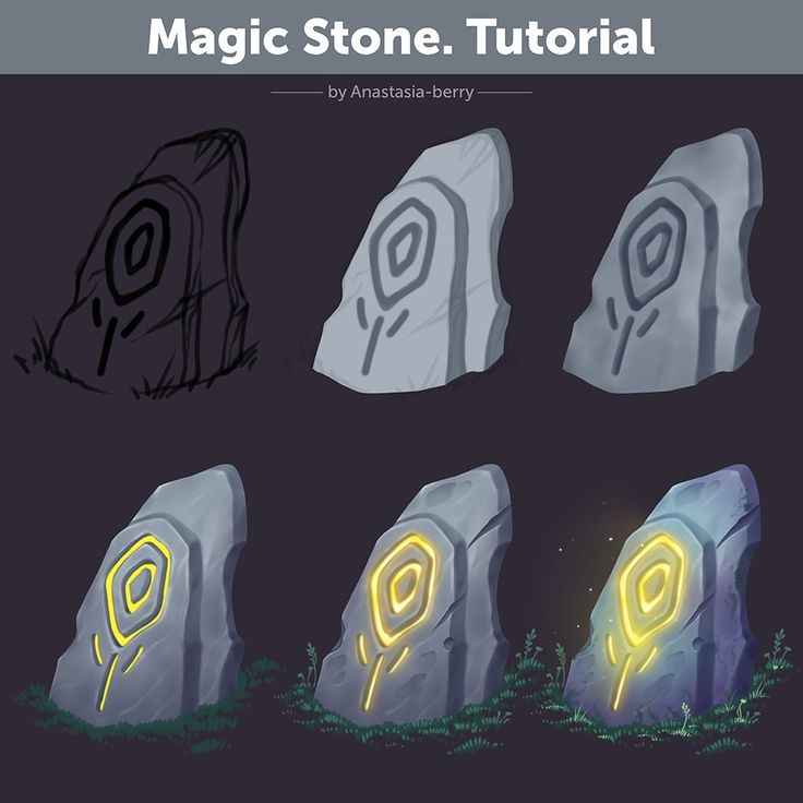 an image of some rocks with neon lights on them and the words, magic stone