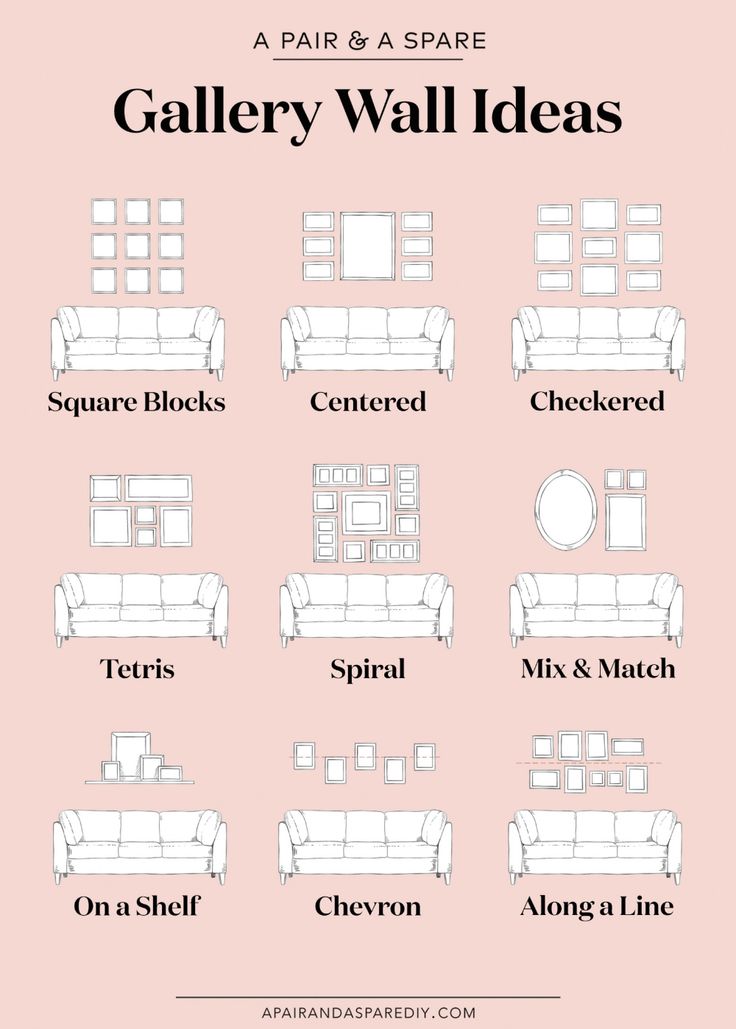 a poster with different types of couches and chairs on it's side, including the