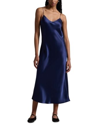 Lauren Ralph Lauren Slip Dress Black B, Lauren Ralph Lauren, Mid Calf, Pullover Styling, Spaghetti Strap, Slip Dress, Polo Ralph Lauren, Pick Up, In Store