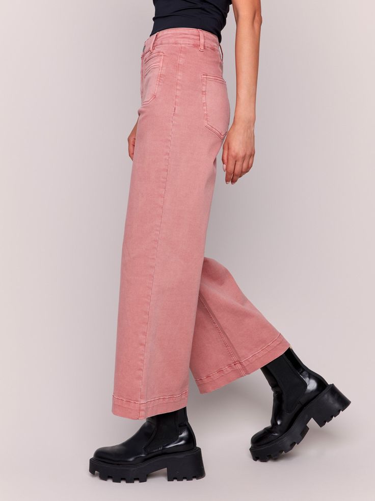 Indulge in timeless elegance with our Patch Pocket Twill Pants, made from a soft cotton blend. With front patch pockets and a chic flare leg in a stunning woodrose pink shade, these pants are ideal for any occasion. Effortlessly elevate your style with a polished yet relaxed feel. Refresh your fall wardrobe with these must-have pants today. Flare leg Cropped length Front patch pockets Stretch twill fabric Mid-rise waist Denim Editorial, Linen Jackets, Pink Shade, Short Denim, Vest Blazer, Maxi Robes, Twill Pants, Pink Pants, Linen Skirt