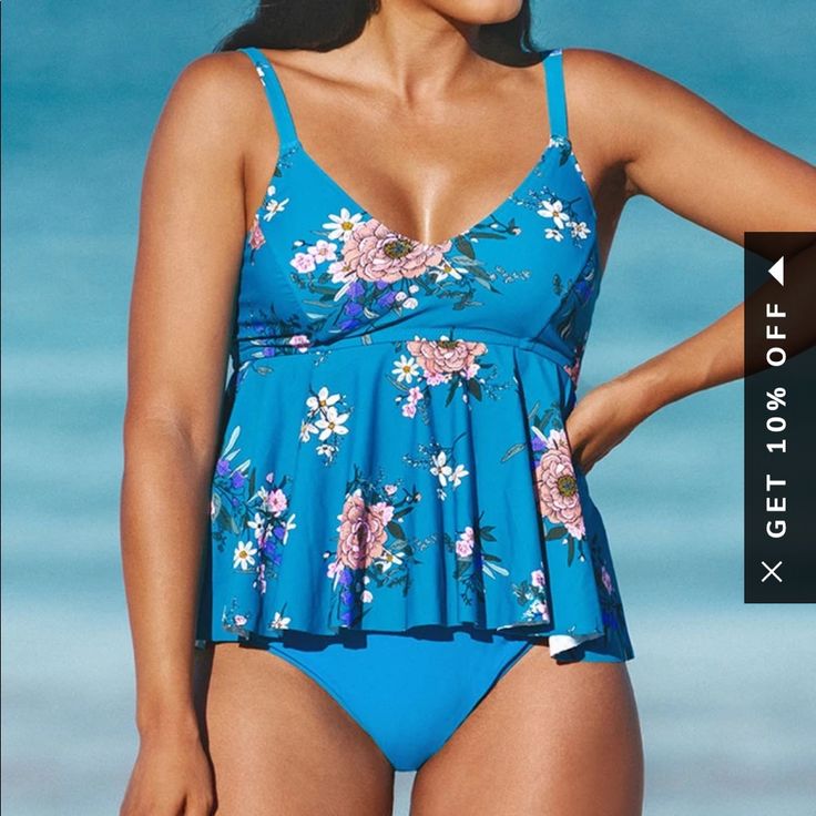 New In Bag, Never Worn. Blue With Floral Paid $39.99 Great Quality Swimwear! Swimsuit, Swim Wear, Beach Wear Cupshe Swimwear, Swimsuit Coverup Dress, Wrap Bathing Suit, High Neck Swimsuits, Cupshe Swimsuits, Swimsuits Bikinis, Best Swimwear, Green Swimsuit, Halter One Piece Swimsuit