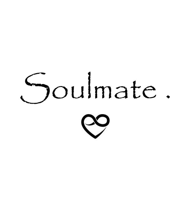 the word soulmate is written in black ink on a white background with a heart