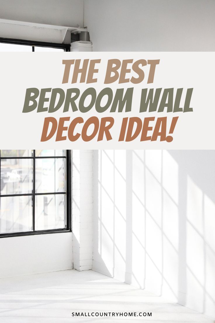 the best bedroom wall decor idea