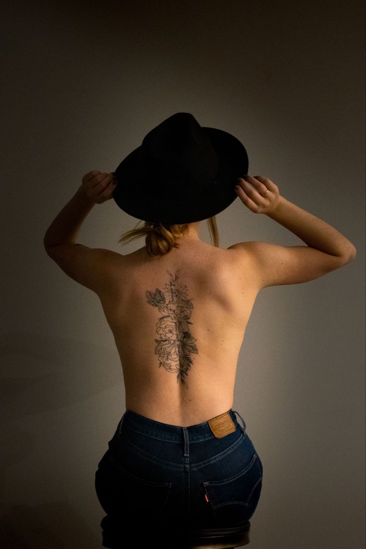 Women tattoo. Back tattoo. Sometimes you need to let things go Middle Back Tattoo Women, Mid Back Tattoo Women, Mid Back Tattoo, Tattoo With Quote, Middle Of Back Tattoo, Tasteful Tattoos, Tattoo Women, Spine Tattoo, Back Tattoo Women