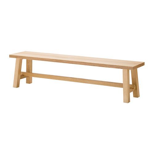 a wooden bench sitting on top of a white background