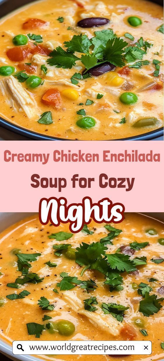 creamy chicken enchilada soup for cozy nights is an easy and delicious dinner