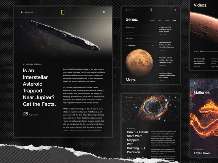 an image of some sort of science brochure with space and planets in it