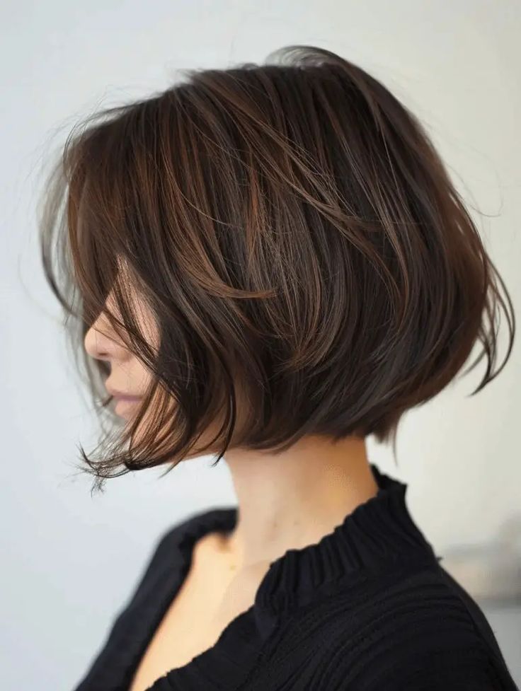 Short Blonde Bob Hairstyles Fine Hair, The Italian Bob Haircut, Bob Cut For Oval Face, Short Hairstyle Women Layered, Japanese Haircut Medium, Bouncy Bob Haircut, Inverted Bob Hairstyles For Fine Hair, Short Bob Thick Hair, Bob Thick Hair