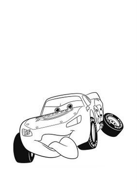 a cartoon character from cars coloring pages