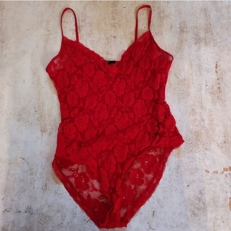 Sexy Red Lace Bodysuit, Never Worn. Perfect For All Seasons! Pair Under Cardigan Or Blazer. Sz L Juniors. Full Suit, Does Not Snap In Crotch. Flirty Red Fitted Bodysuit, Red Fitted Flirty Bodysuit, Red Bodysuit For Summer Night Out, Forever 21 Sleeveless Bodysuit For Night Out, Forever 21 Party Bodysuit With Lined Body, Red Bodysuit For Date Night, Red Lace Bodysuit, Lace Body Suit, Blond Woman