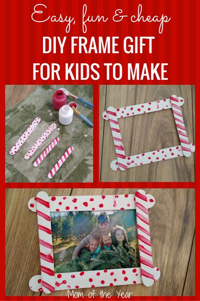 an easy diy frame gift for kids to make