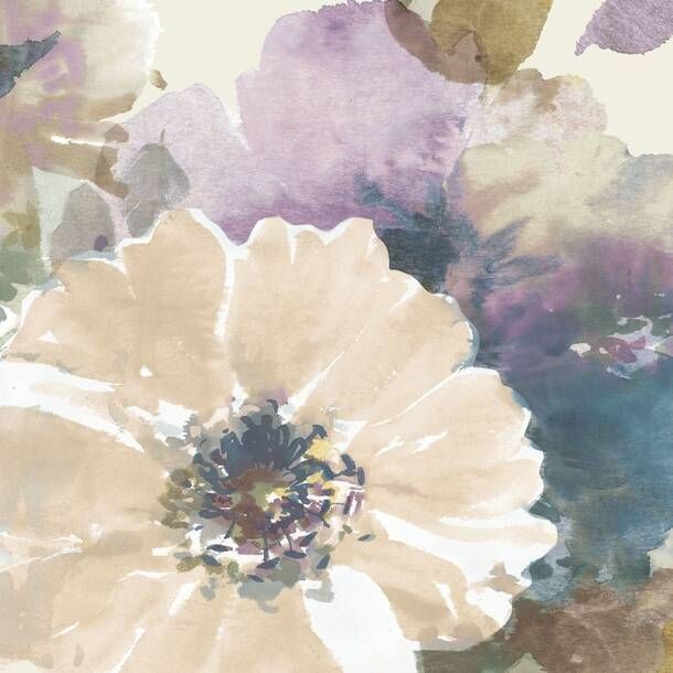 an image of flowers painted in pastel colors