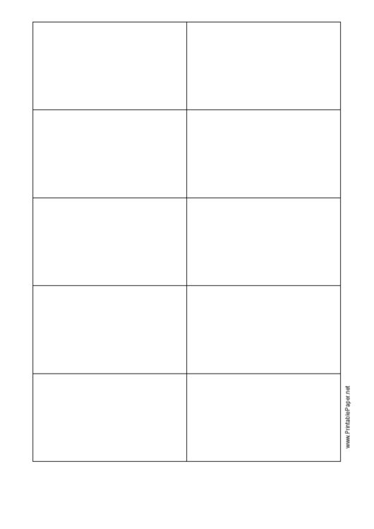 a blank sheet with four squares in the middle and one line on each side, which is