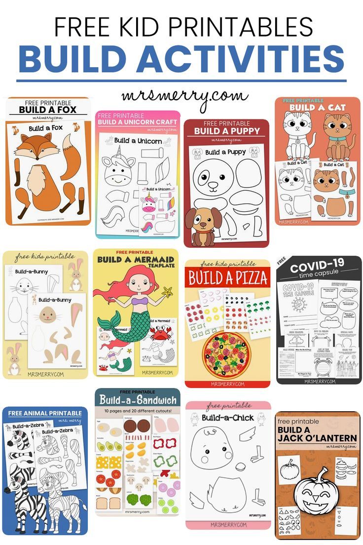 the free printables for kids to make their own animal and fish activities with