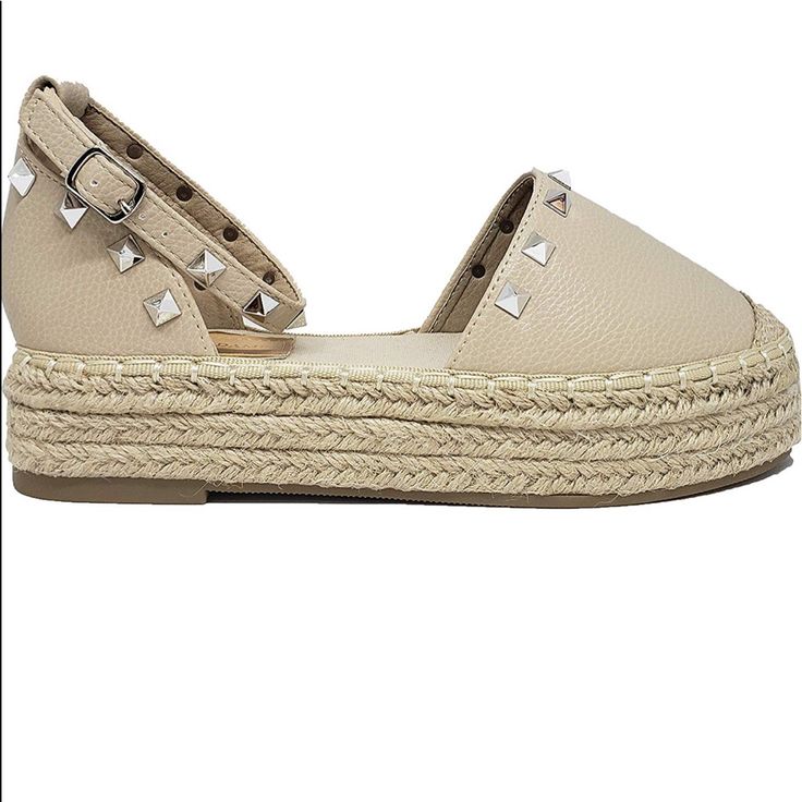 New Beige Espadrilles With Platform! Beige Summer Espadrilles With Woven Sole, Summer Beige Espadrilles With Woven Sole, Trendy Beige Espadrilles With Woven Sole, Trendy Spring Espadrilles, Trendy Espadrilles With Woven Sole For Day Out, Brown Espadrilles For Summer, Trendy Platform Espadrilles, Beige Flat Platform Espadrilles, Cream Flat Espadrilles For Vacation