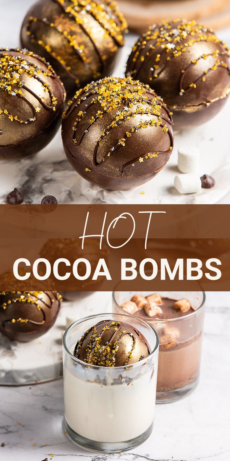 Hot Cocoa Bomb, Farm Cookies, Hot Cocoa Coffee, Hot Chocolate Gifts, Refreshing Drinks Recipes, Christmas Food Gifts, Christmas Hot Chocolate, Delicious Drink Recipes, Healthy Drinks Smoothies